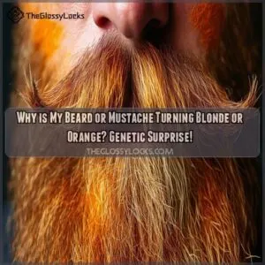 why is my beard or mustache turning blonde or orange