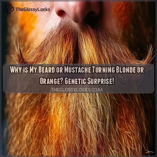 why is my beard or mustache turning blonde or orange