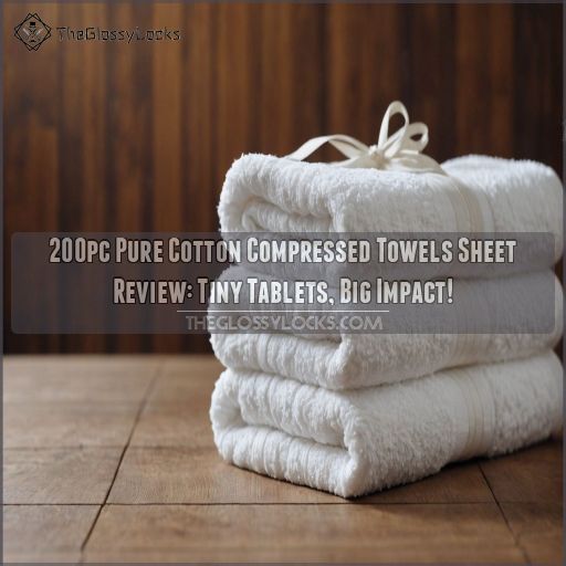 200pc pure cotton compressed towels sheet review