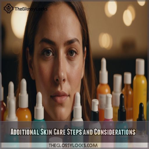 Additional Skin Care Steps and Considerations