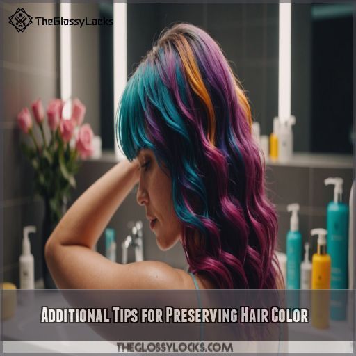 Additional Tips for Preserving Hair Color