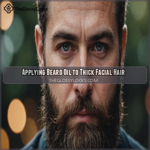 Applying Beard Oil to Thick Facial Hair