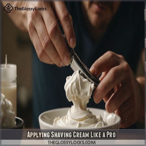 Applying Shaving Cream Like a Pro