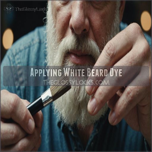 Applying White Beard Dye