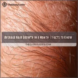 average hair growth in a month