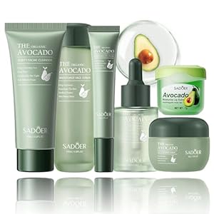 Avocado Skincare Set, 6-In-1 Skincare