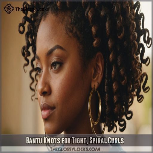 Bantu Knots for Tight, Spiral Curls