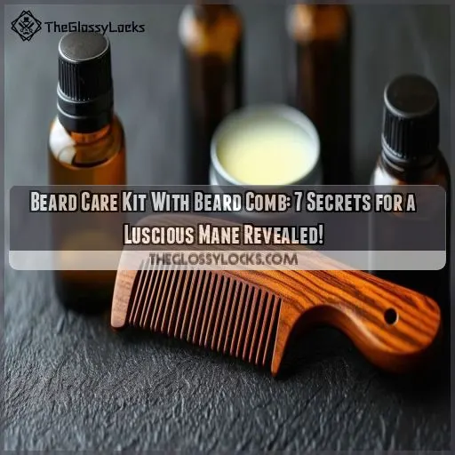 Beard care kit with beard comb