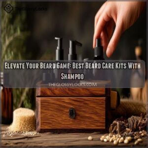 Beard care kit with beard shampoo