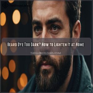 beard dye too dark how to lighten