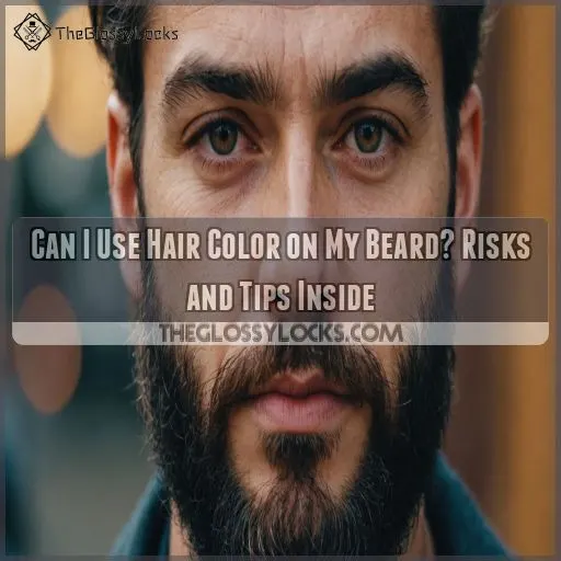 can i use hair color on my beard