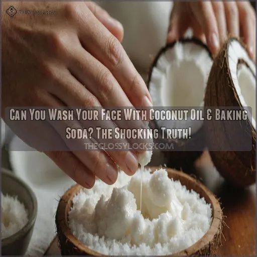 can you wash your face with coconut oil & baking soda