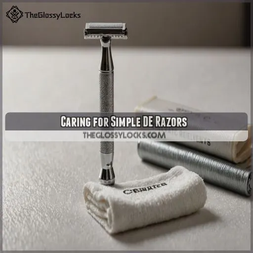 Caring for Simple DE Razors