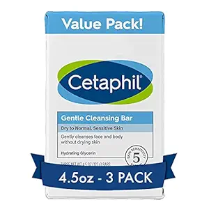 CETAPHIL Gentle Cleansing Bar, 4.5