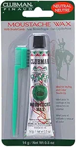 Clubman Moustache Wax with Brush