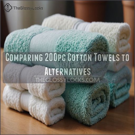 Comparing 200pc Cotton Towels to Alternatives