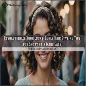 Curly hair styling tips for short hair