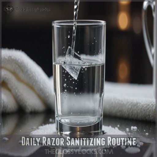 Daily Razor Sanitizing Routine