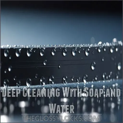 Deep Cleaning With Soap and Water