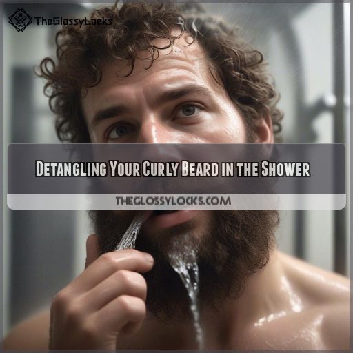 Detangling Your Curly Beard in the Shower