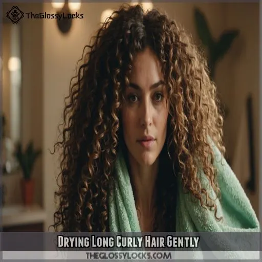 Drying Long Curly Hair Gently