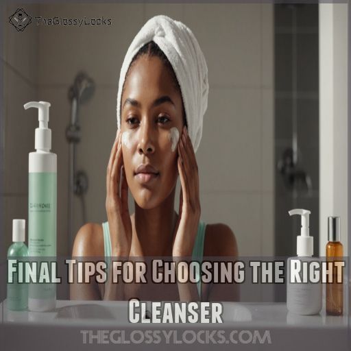 Final Tips for Choosing the Right Cleanser