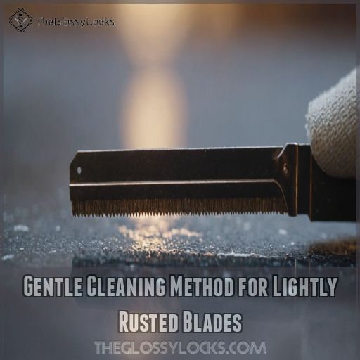 Gentle Cleaning Method for Lightly Rusted Blades