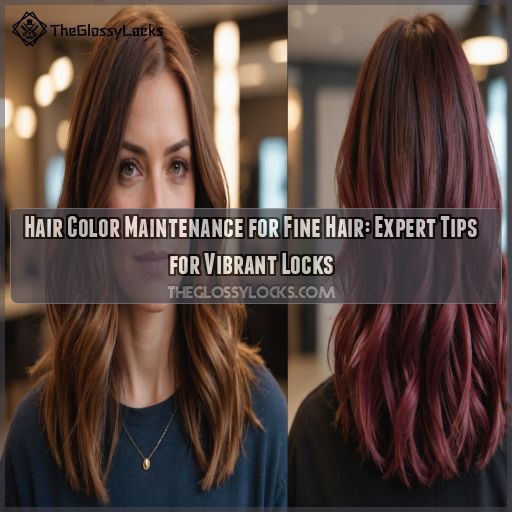 Hair color maintenance for fine hair