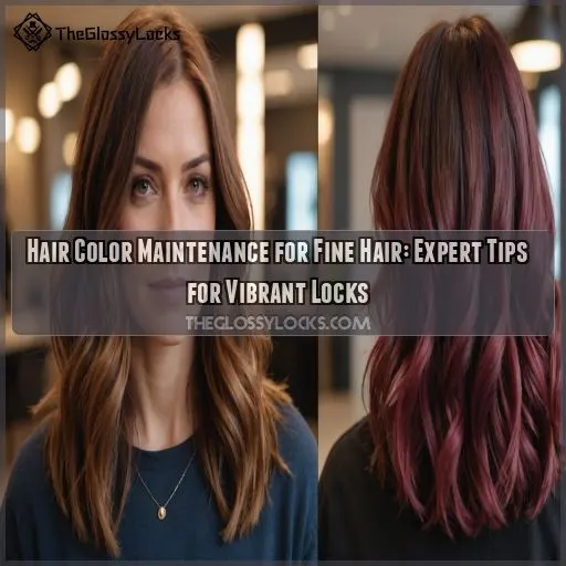 Hair color maintenance for fine hair