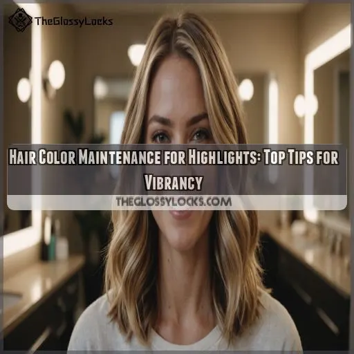 Hair color maintenance for highlights