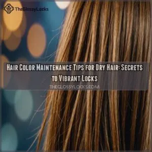 Hair color maintenance tips for dry hair