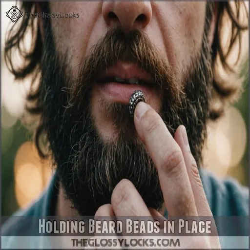 Holding Beard Beads in Place