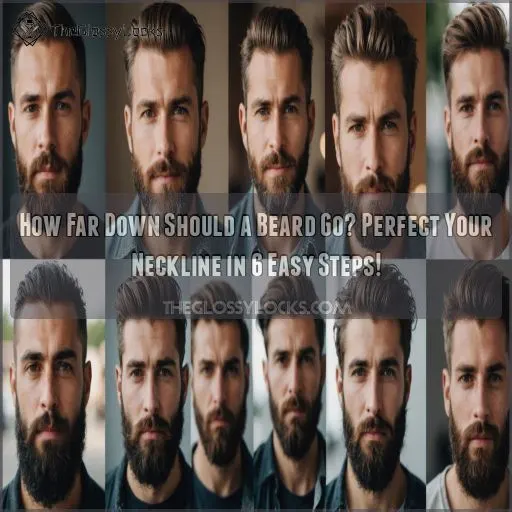 how far down should a beard go