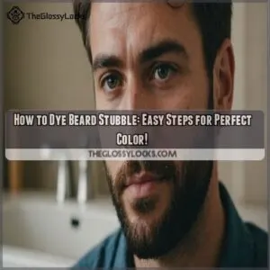 how to dye beard stubble