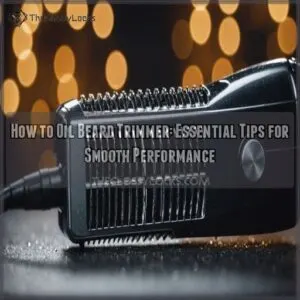 how to oil beard trimmer