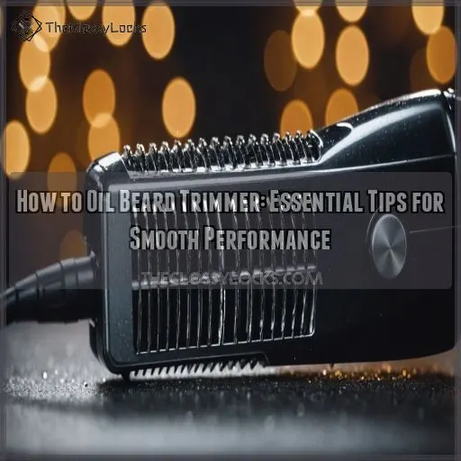 how to oil beard trimmer