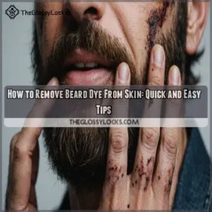 how to remove beard dye from skin