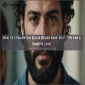 How to Straighten Black Beard Hair