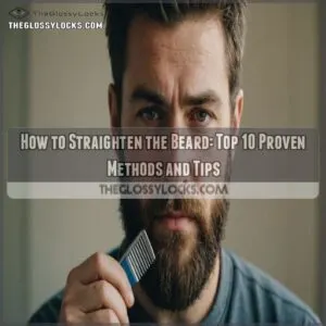 how to straighten the beard