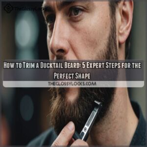 how to trim a ducktail beard