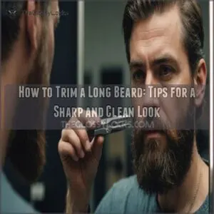 how to trim a long beard