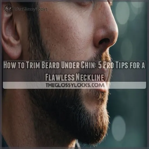 how to trim beard under chin