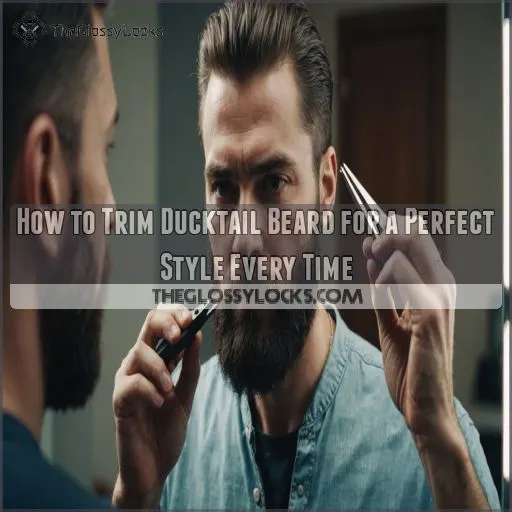 how to trim ducktail beard