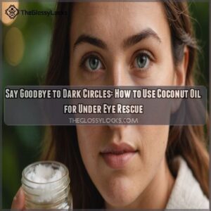 how to use coconut oil for dark circles under eyes