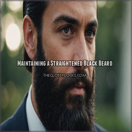 Maintaining a Straightened Black Beard