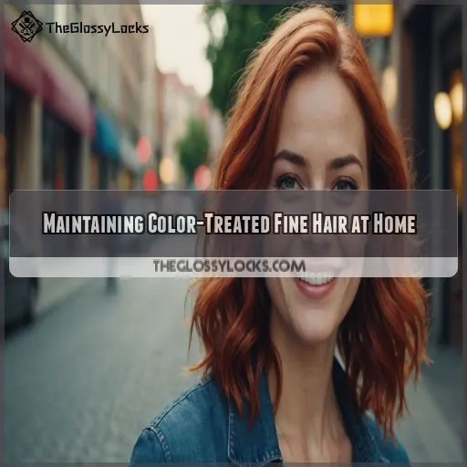 Maintaining Color-Treated Fine Hair at Home