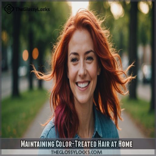 Maintaining Color-Treated Hair at Home