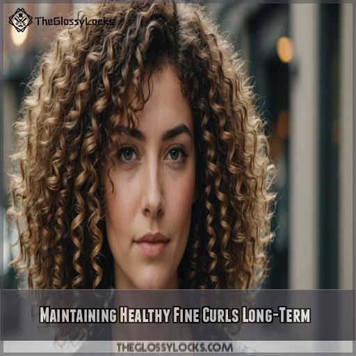 Maintaining Healthy Fine Curls Long-Term