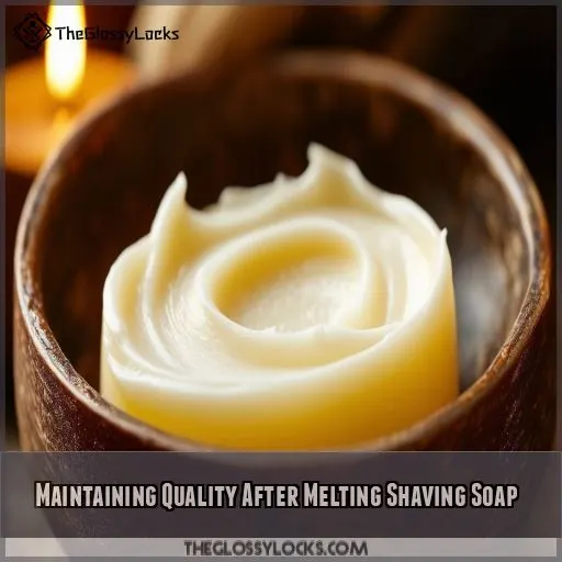 Maintaining Quality After Melting Shaving Soap