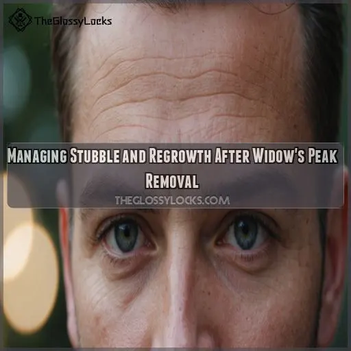 Managing Stubble and Regrowth After Widow's Peak Removal